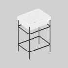 ACA056 FUORI SCALA structure for washbasin