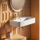 ROL001 RODOLFO Lavabo Appoggio e sospeso con piano rubinetteria