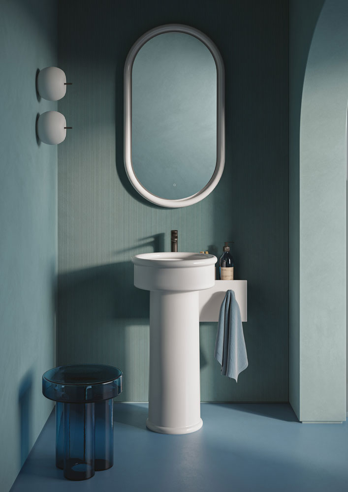 Artceram-Accessori-PASSEPARTOUT-(1) Mensola Passpartout . Accessorio versatile per lavabi Centrostanza .
