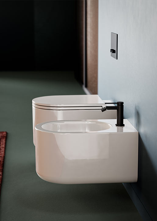Collezione Solida - Sanitari sospesi scarico The.Reel