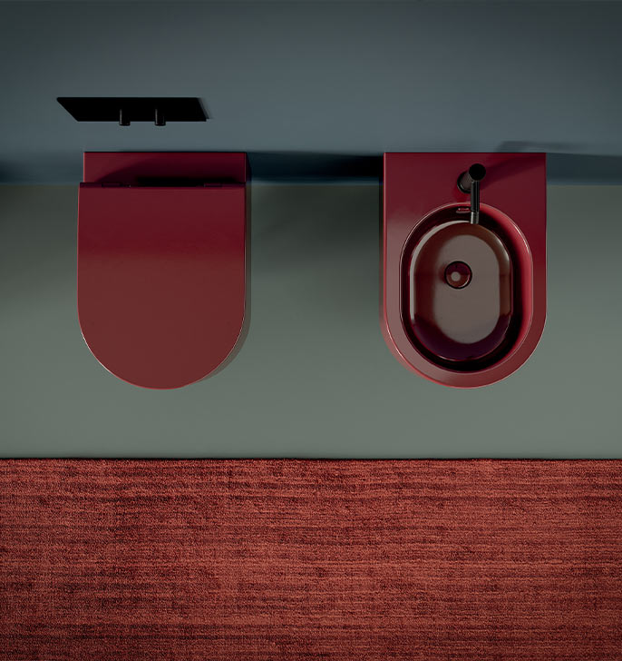 Collezione Solida - Sanitari sospesi scarico The.Reel