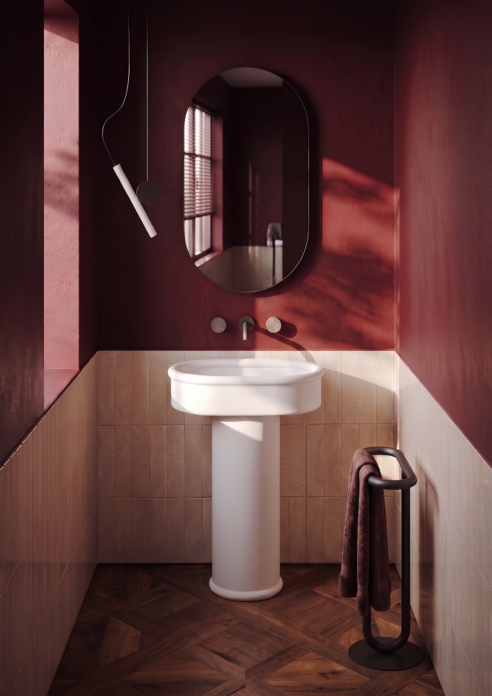 Brera colonna singola Scopri i lavabi centrostanza di design The.Artceram