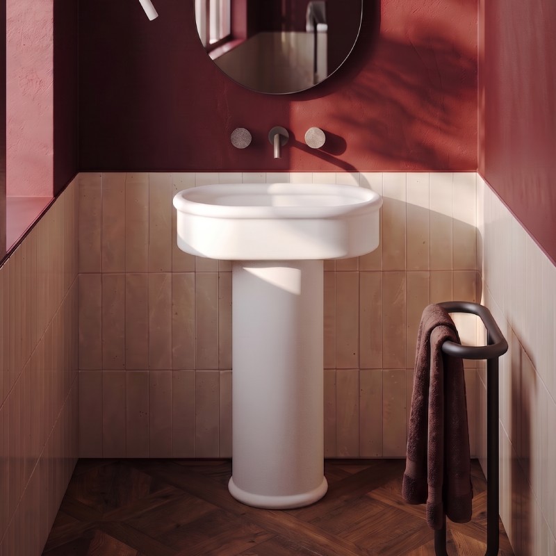 Brera colonna singola_square Scopri i lavabi centrostanza di design The.Artceram