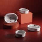 Brera brl002 lavabo appoggio con rubinetto