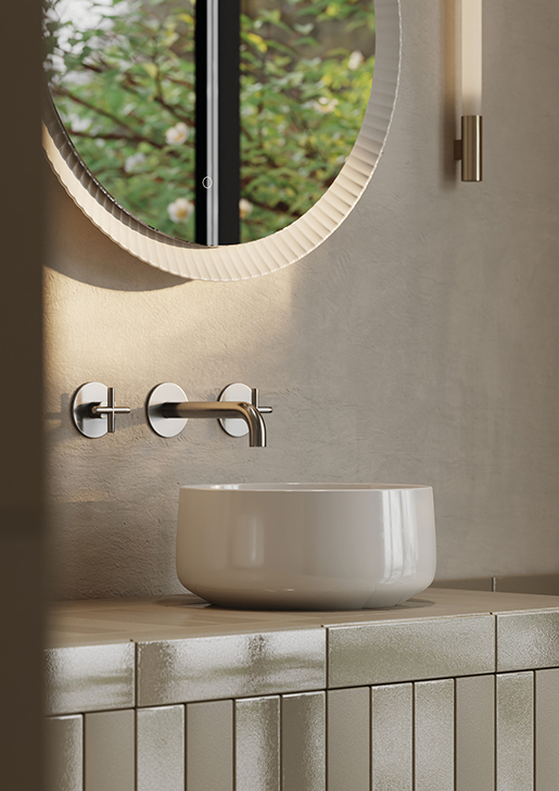 Collezione Cognac e Cognac Quadro, lavabi bagno di design
