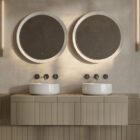 COL001 COGNAC countertop washbasin