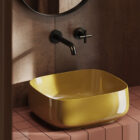 COL007 COGNAC QUADRO countertop washbasin