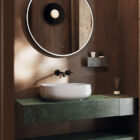 COL008 COGNAC countertop washbasin
