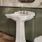 HEL002 + HEC002 HERMITAGE wall hung washbasin with column HEL002 + HEC002 HERMITAGE wall hung washbasin with column